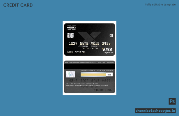 Vereinigtes Königreich, Halifax Bank, Visa Signature Card – Beispielvorschau